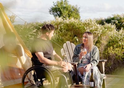 Little Beach Co glamping Luxury Bell tent accessible accommodation