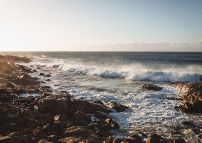 Bay of Fires view of water and rocks
